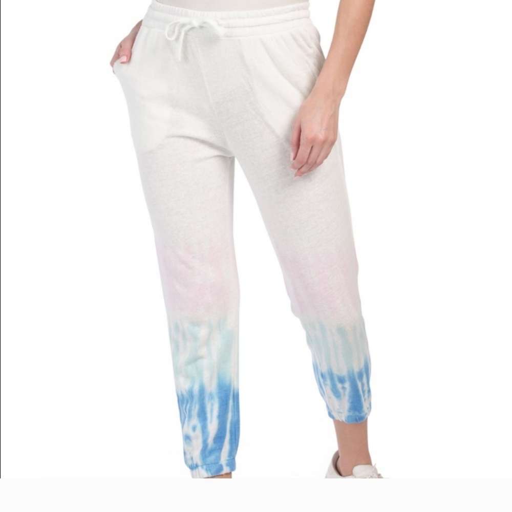 Splendid Tie Dye Cropped Joggers Size Medium